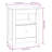 vidaXL Bedside Cabinet Solid Pine Wood Compact-1594364548