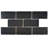 Chester Series 3" x 6" Ceramic Subway Wall Tile in Black
