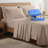 100% Organic Viscose From Bamboo Sheets Set, 300 Thread Count, 4-pc Set, Luxury Cooling Sheets, Deep Pockets - Gift-Ready Packaging, California King Size (Iced Latte)-111656344-111656338