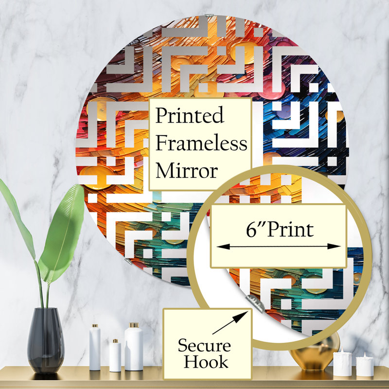 Circle Mirror, 31.4" x 31.4"
