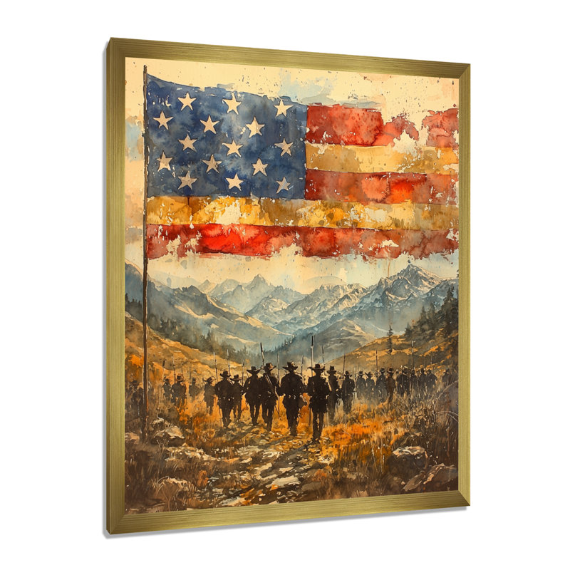 Adamson - paysages, impressions d'art mural, H 40 po x l 30 po, Picture Framed, Doré