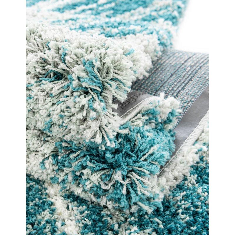  Velvet Soft Touch Shag Rug, Round 3'3"