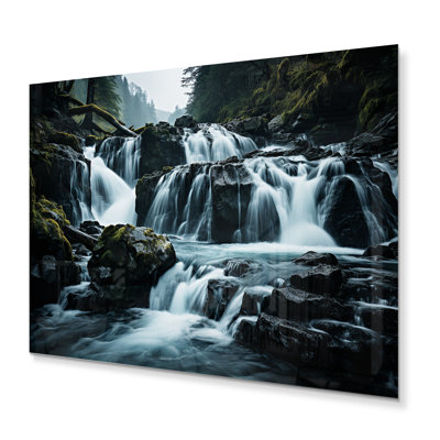 Cascade éternelle II - impression sur métal