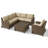 5 - Person Modular Patio Conversation Set with Cushions-588668063-537621967