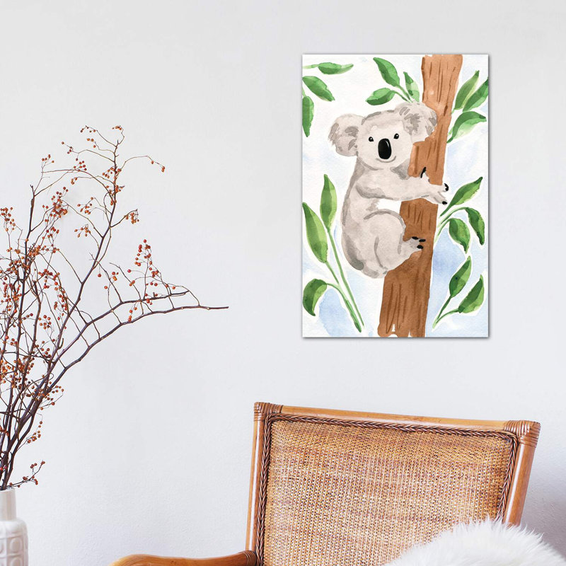 Koala Bear by Sabina Fenn - Wrapped Canvas Painting, 30.48 cm H x 45.72 cm W