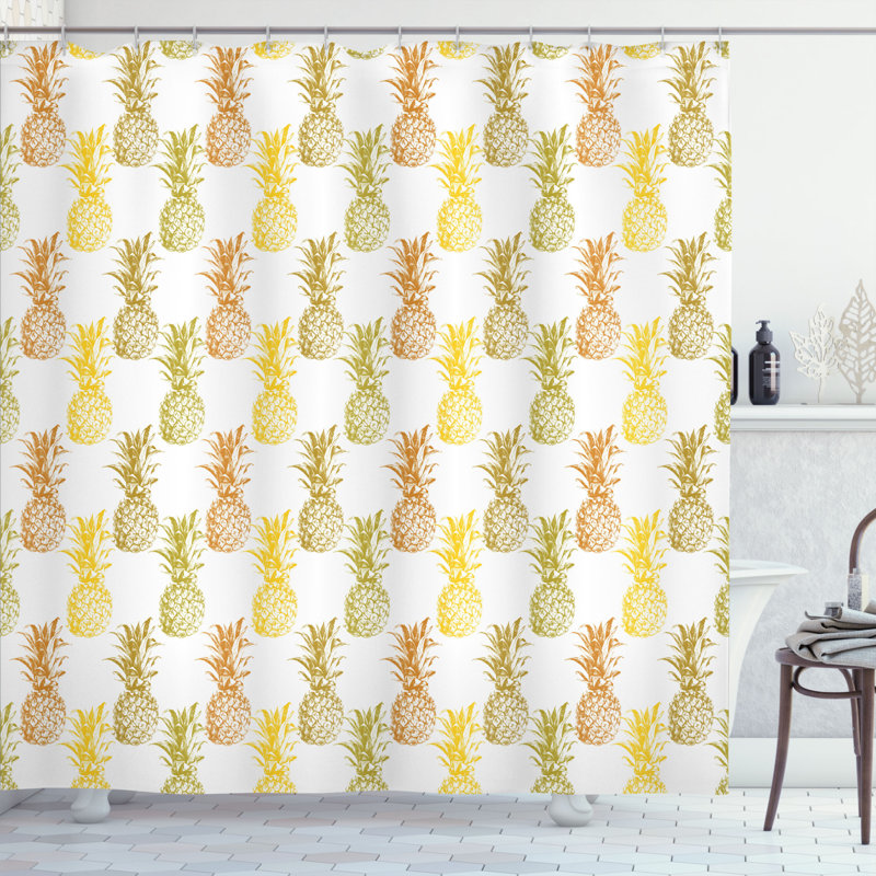 Shower Curtain with Hooks Included, 84" H x 69" W