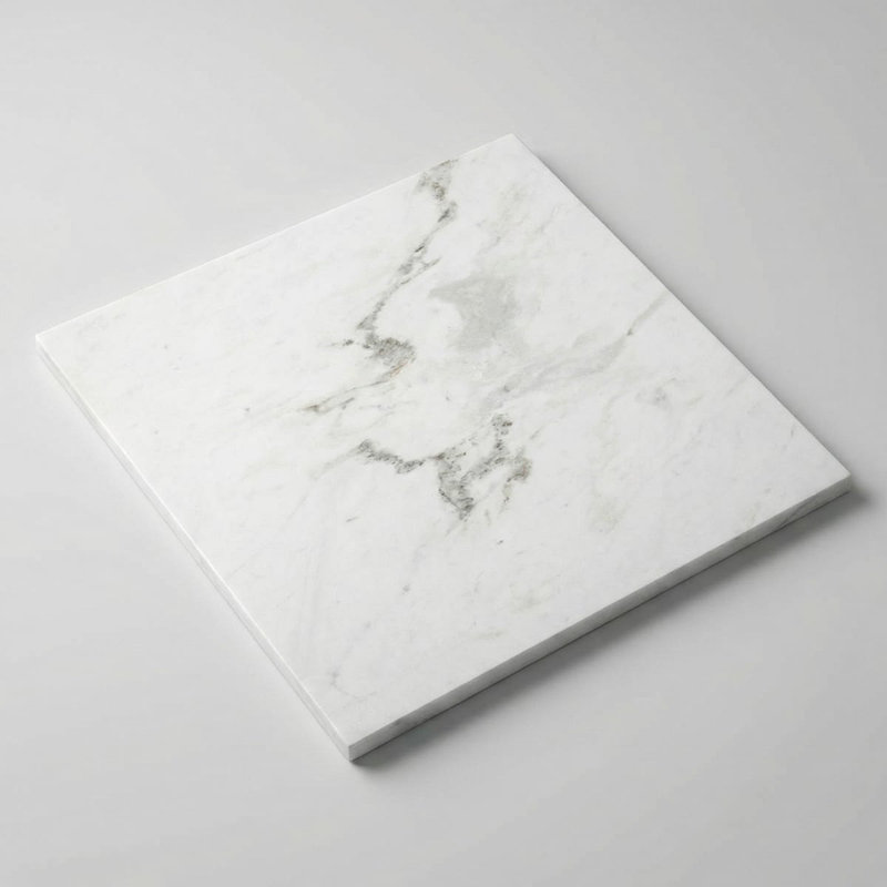 Daphne White Honed 24x24 Marble Tile