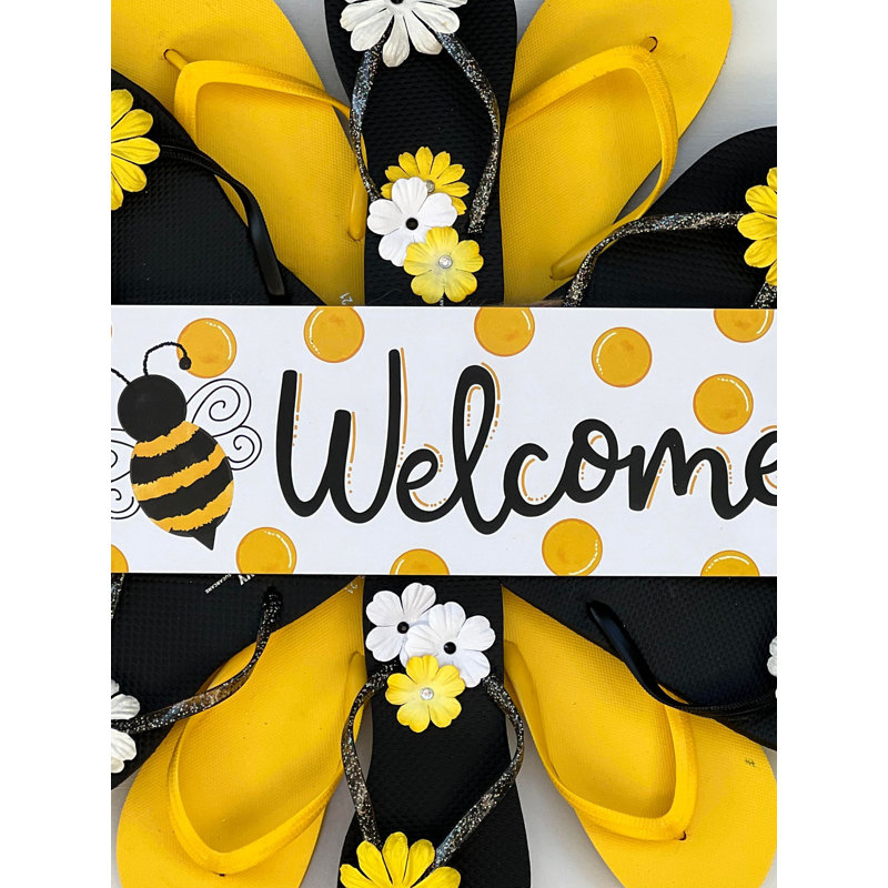 Couronne de bienvenue jaune