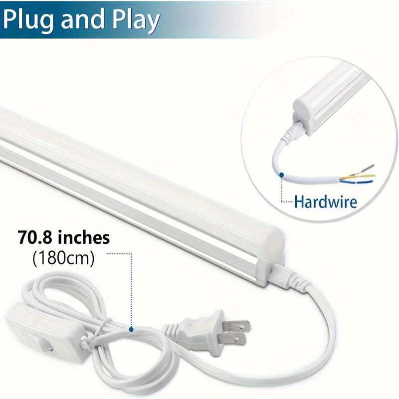 6pc T5 2ft Tube Luminaire 10w 6000k