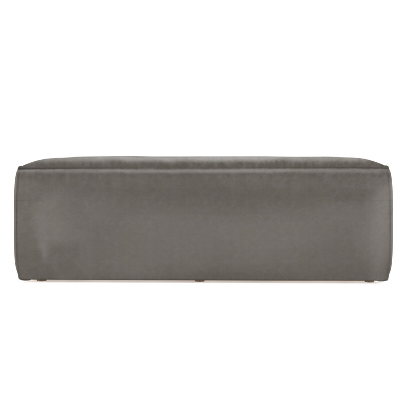 Varick Oversize Track-Arm Sofa with Flange, 30" H x 84" W x 47" D, Weathered, Vintage Leather Pumice