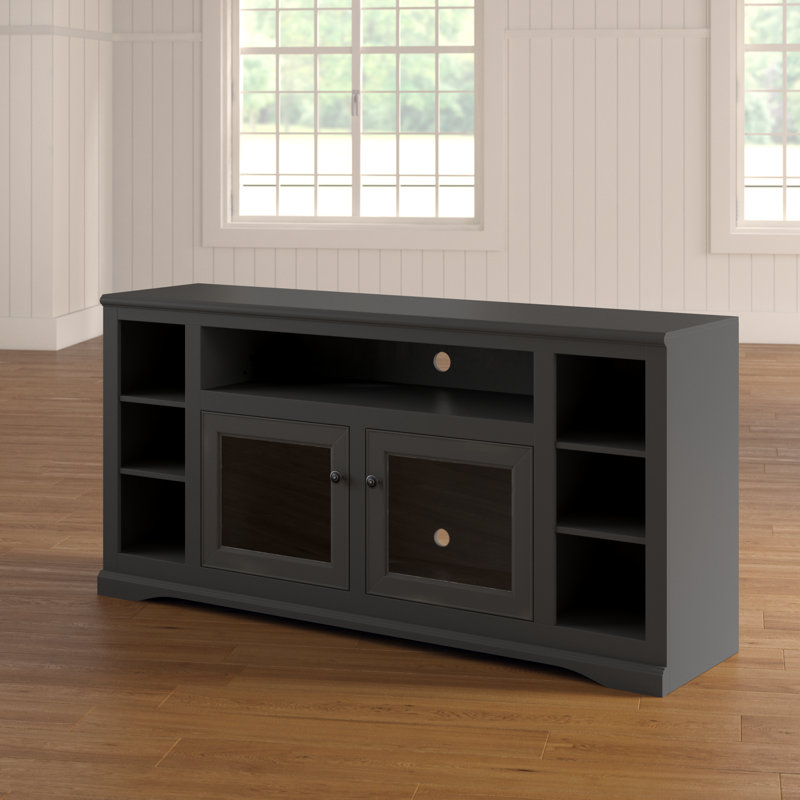 Wentzel Unfinished TV Stand for TVs up to 75", Iron Ore