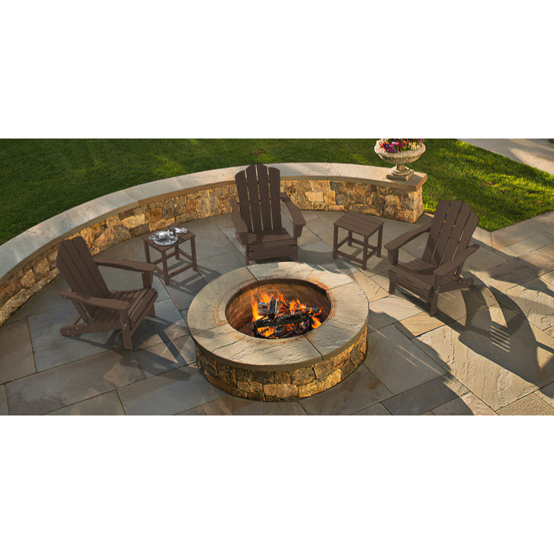 Chaise Adirondack pliante Delman, Café