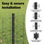 Fence with Post Segment Outdoor Barrier Garden Terrace Divider Boundary-1585767887-1585767877