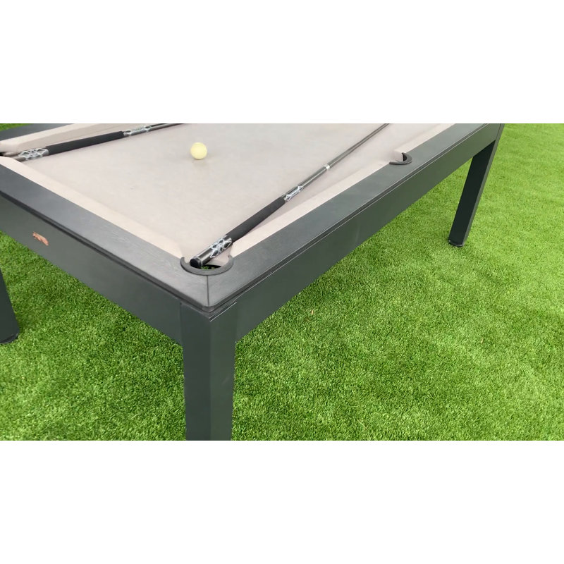 Panama Jack Black Polywood Indoor/Outdoor Billiards Table