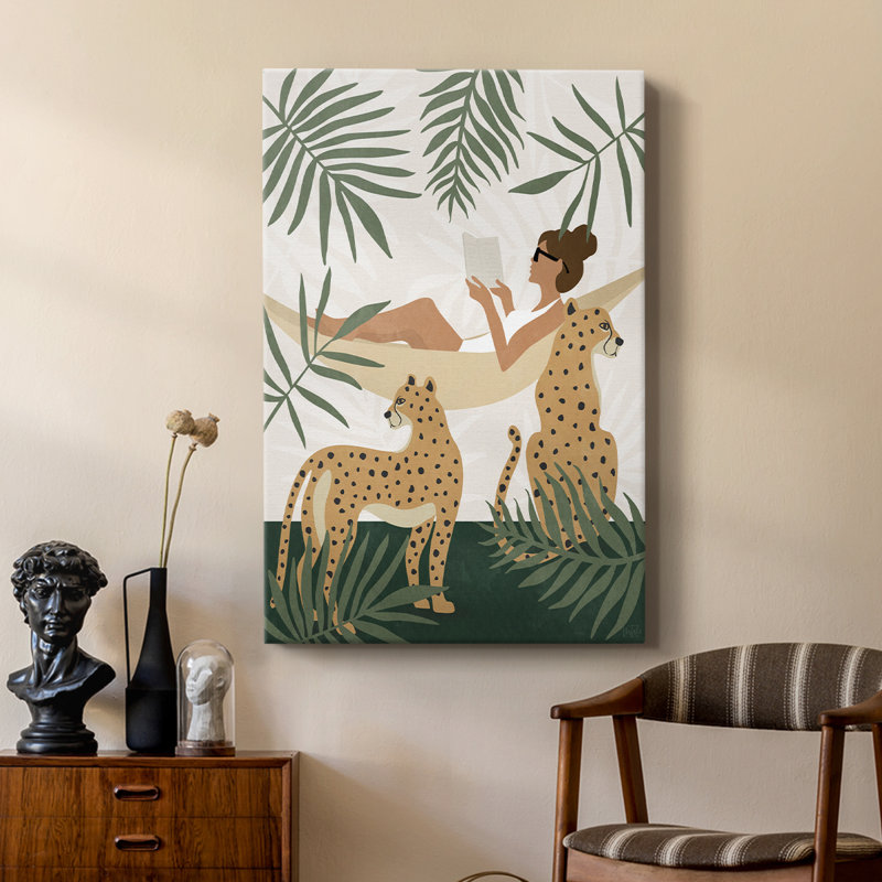 Tropical lecture II - galerie Cavas sur mesure, H 27 po x l 18 po
