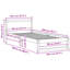 Bed Frame with Headboard Solid Pine Wood-2085284119-2085284139
