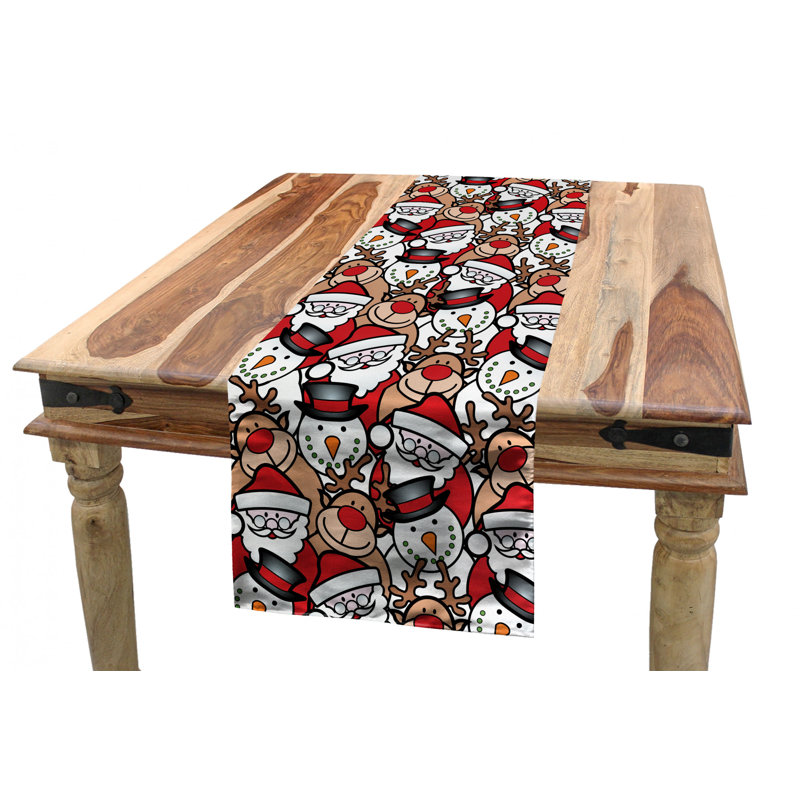 Geometric Christmas Table Runner, 72" x 16"