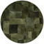 Art Hide X Sasha Biskoff Cowhide Geometric Area Rug in Green-1331339501