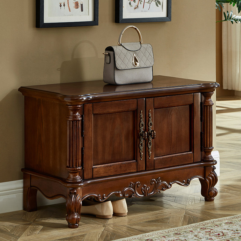 Rangement pour 8 paires de chaussures, Brun foncé