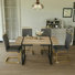 Modern Spahn With Rectangular Table & 4 Pu Leather Chairs