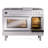 ILVE Professional Plus II 48 Dual Fuel Range, 8 Sealed Burners, Griddle (Stainless Steel)-98196412-98196414