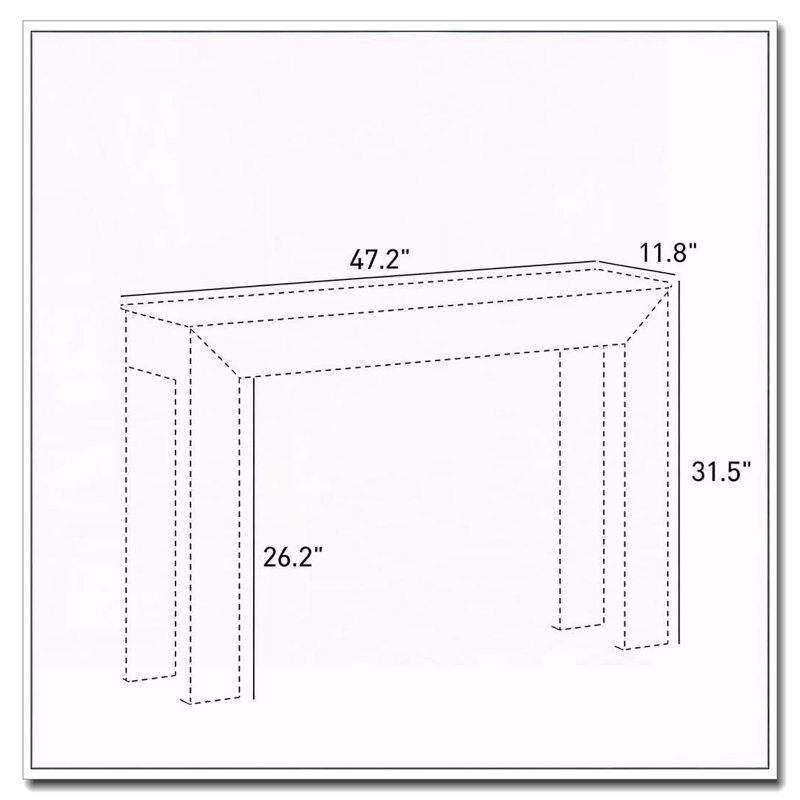 Table d'appoint élégante avec dispositif antibasculement