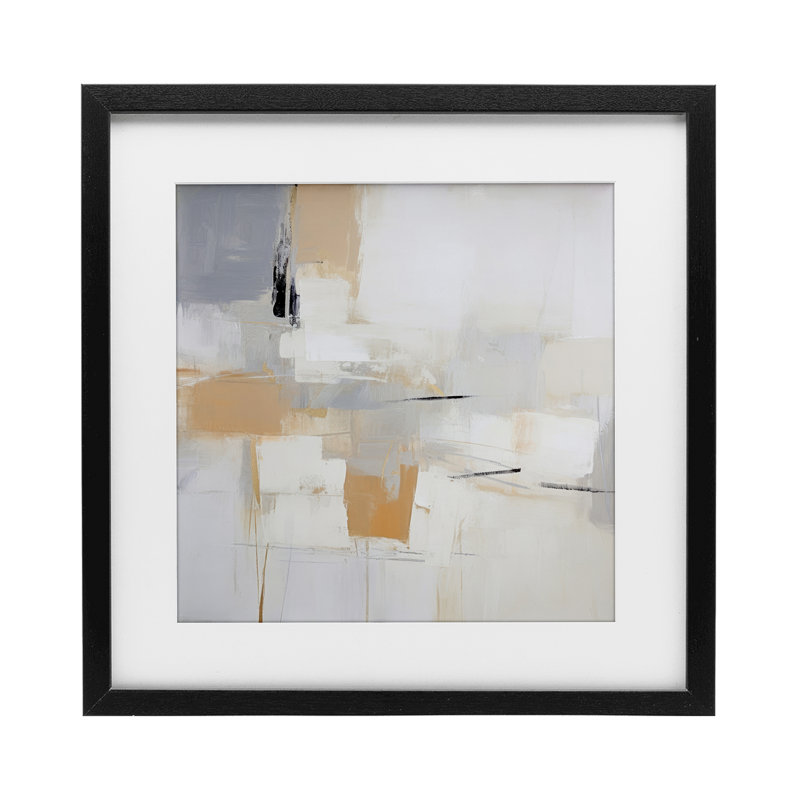 «Abstract Visionaries», reproduction sous verre encadrée par Irena Orlov, H 13 po x l 13 po, Cadre noir minuit