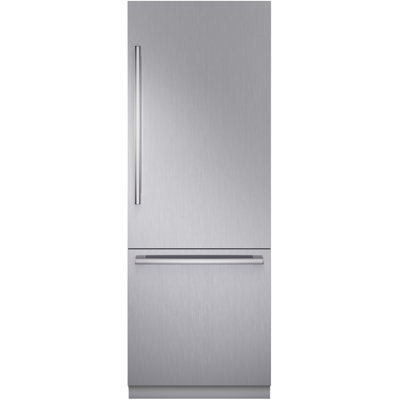 30" Bottom Freezer Built-in Refrigerator, Stainless Steel