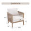 Chaise d'extérieur 2 pièces en bois massif