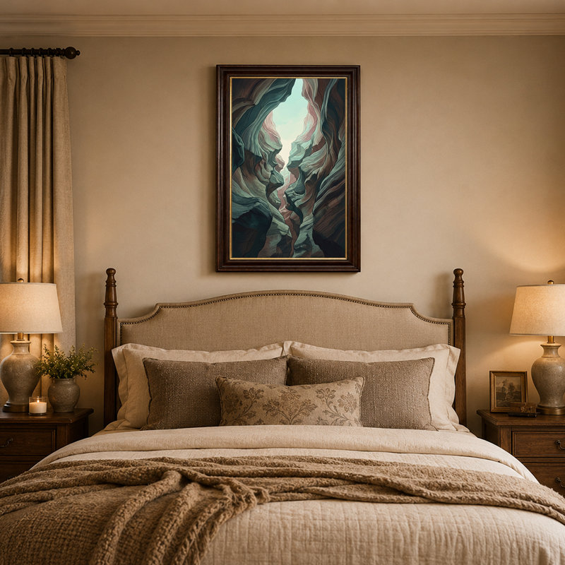 Art mural sur toile Wavy, H 24 po x l 16 po
