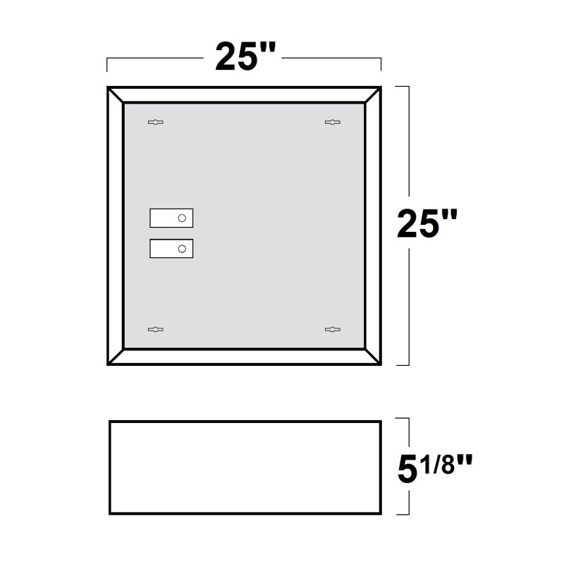 Surface Mount Frame Kit for LED Troffer