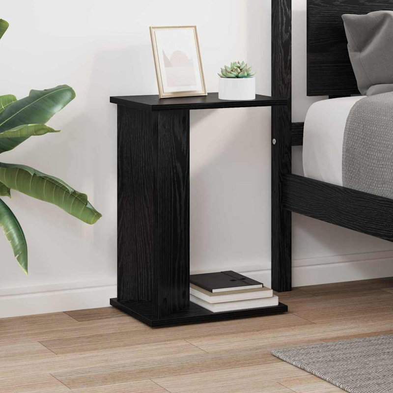 End Table, Black Oak