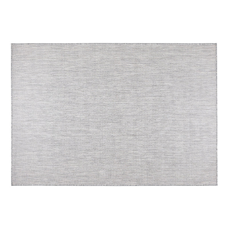 Premium Machine-Woven Carpet, 6.6 x 9.5 Feet, 100% Sisal with Jute Base, 0.2 in Pile Height | Anthracite & White Design, 96,000 Thread Points | Durable, Easy to Clean, Perfect for Living Room & Bedroom