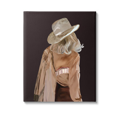"Abstract Southwestern Cowgirl" par Amelia Noyes sur toile