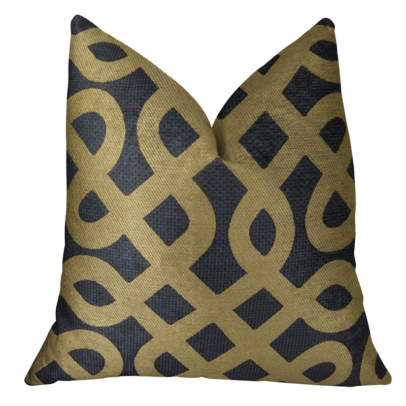 Coussin de luxe fait à la main Maze, 20 po x 36 po, Coussin lombaire