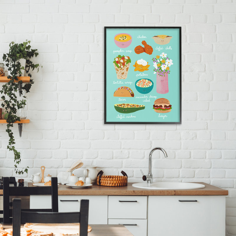 Collection giclée Gourmet, 20 x 16, Midnight Black Giclee Framed