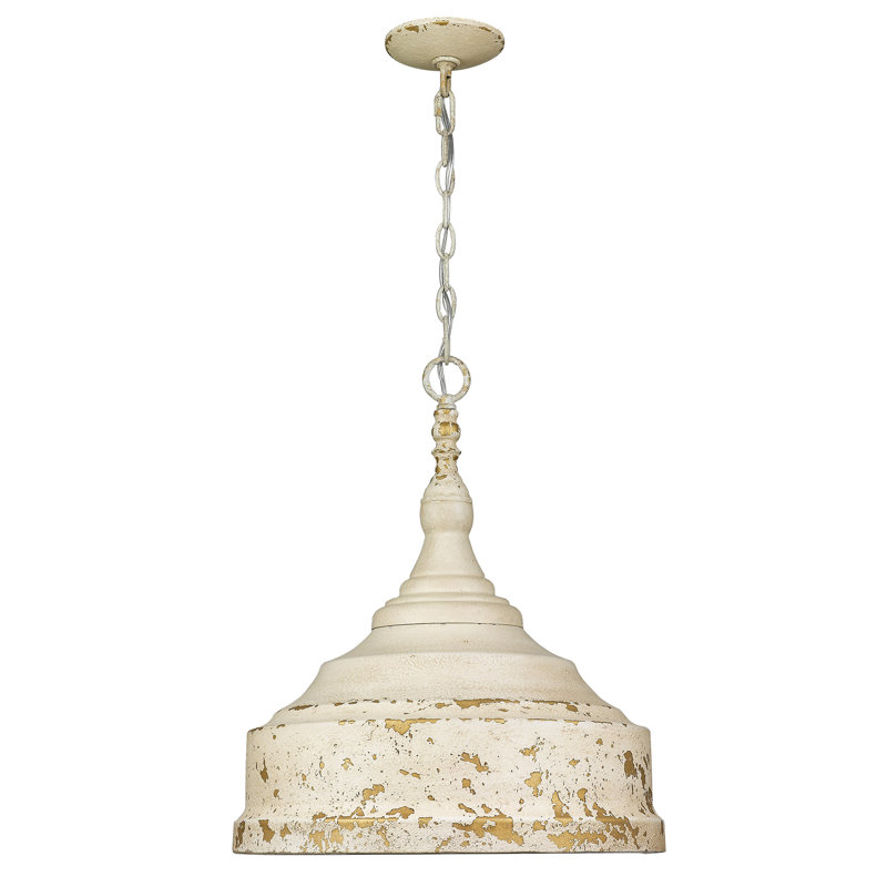 Claudette 3 - Light Shaded Pendant, Antique Ivory