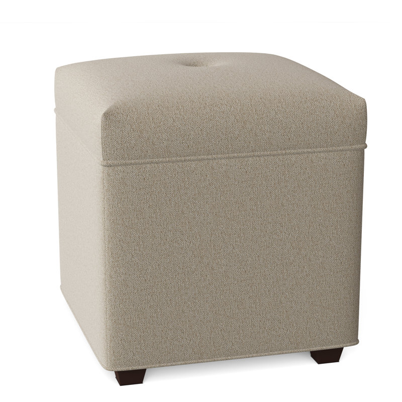 Repose-pieds carré avec rangement de 19 po Kaplan, Parchemin 8794