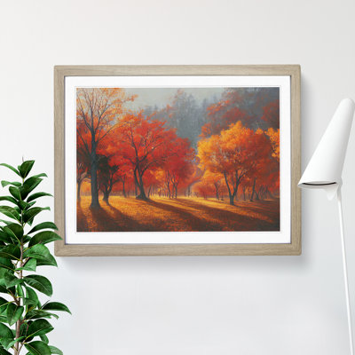 Autumn Forest Trees Vol.3 1 Piece Single Picture Frame Wall Art