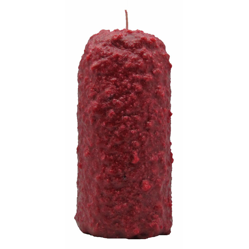 Bougie fantaisie pour pomme macintosh, Bougie grasse grande H 6,5 po x l 3,5 po x P 3,5 p