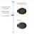 Silver Solar Powered Integrated LED Metal Pathway Light Pack
