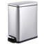 Poubelle rectangulaire étroite de 2,6 gallons, poubelle à pédale en acier inoxydable avec couvercle à fermeture douce, seau intérieur amovible à 90 ° et poubelle à contrôle des odeurs pour salle de bain, cuisine, bureau-127333621-127333626
