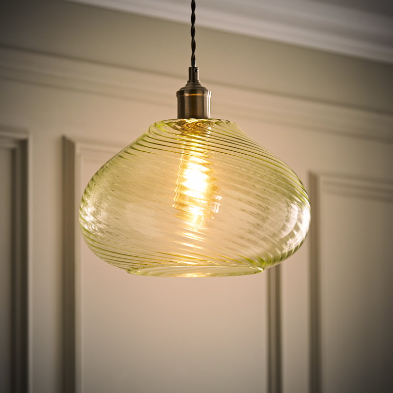 20.3cm H Glass Bowl Pendant Shade ( Slip-On ), Clear