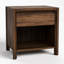 Stickley Saranac Open Nightstand, Solid Rustic Walnut, Sustainable Construction, 1 Drawer, Finger Pull, Fixed Shelf, 22in W x 17.5in D x 23in H, Made in USA