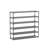 6 Tier Metal Shoe Rack Organizer Black Fabric Shelf-519004410