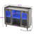 Xachary 40'' Wine Bar Cabinet with 4-Tier Storage for Glasses with LED Lights, Sideboard with Doors-210549222