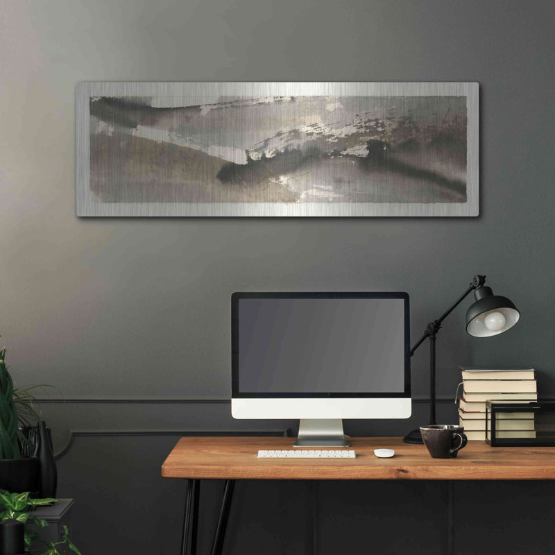 Brayden Studio «Brushscape II» par Chris Paschke, art mural en métal, H 16 po x l 48 po