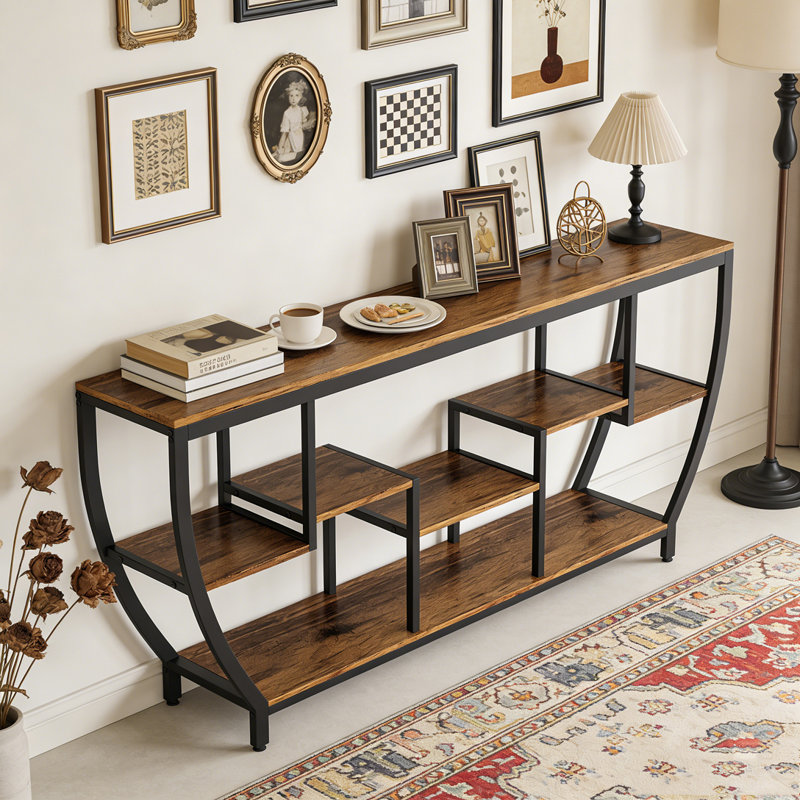 Console Herrle 70,9 po, Brun / Noir