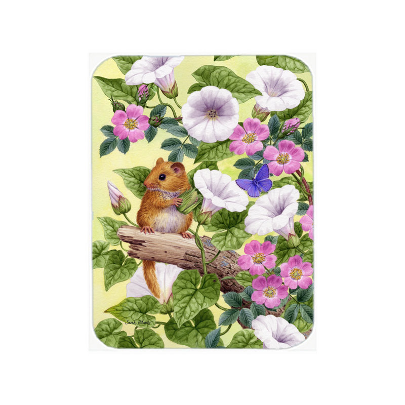 Caroline's Treasures Dormouse Glass Cutting Board
