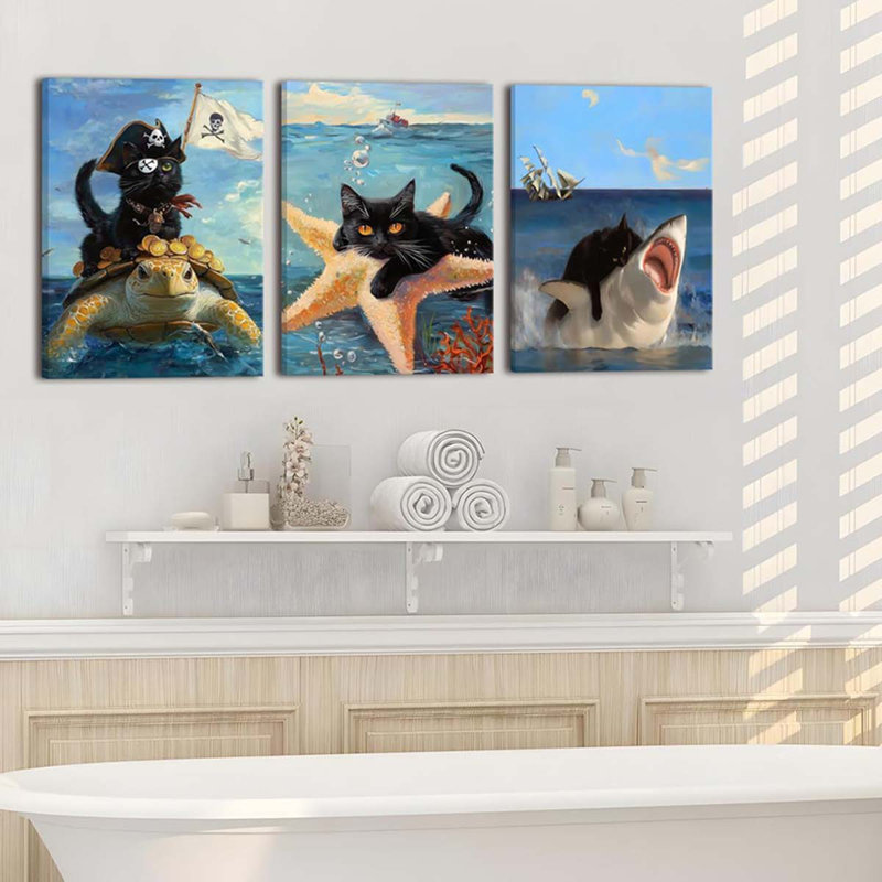 3 Piece Wrapped Canvas Print, 40 cm H x 30 cm W